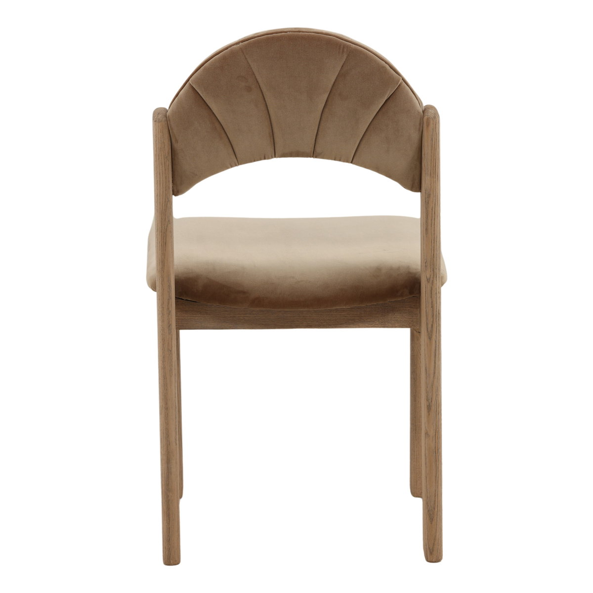 Ulani Dining Chair Light Brown, by Dovetail, 19.5" width x 34.5" height x 24.25" depth View 4