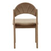 Ulani Dining Chair Light Brown, by Dovetail, 19.5" width x 34.5" height x 24.25" depth thumbnail 4