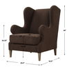 Serpentine Brown Fabric Accent Chair thumbnail 2