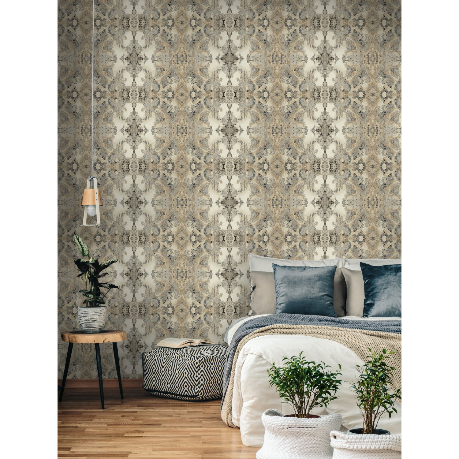 Inner Beauty Off White Wallpaper large image 
