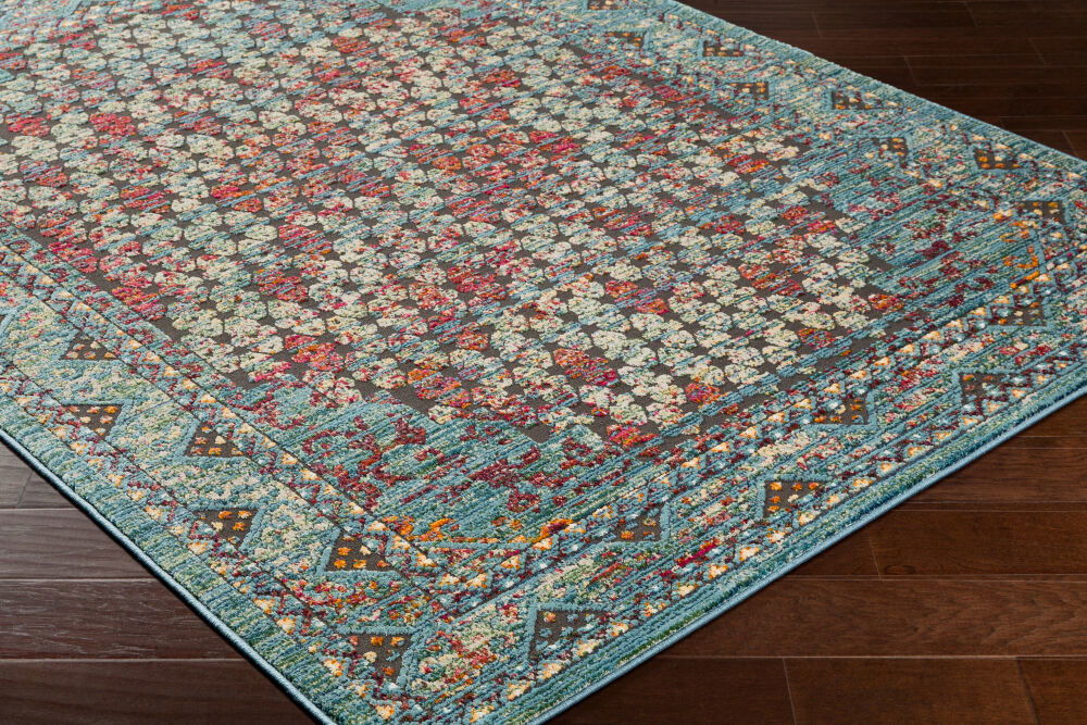Herati Machine Woven Rug, by Surya, 1'3.75" length x 1'3.75" width