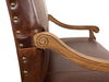 Italian Leather Settee, Seating by Sarreid, 45" length x 32" width x 47" height thumbnail 7