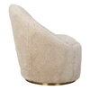 Crue Sheepskin Swivel Chair, Accent Chair by Uttermost, 30.5" width x 33" height x 32" depth thumbnail 5