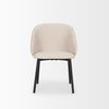 Shannon Contoured Back Dining Side Chair | Oatmeal Fabric with Metal, Dining Chair by Mercana, 22.5" length x 22.75" width x 31.5" height thumbnail 7