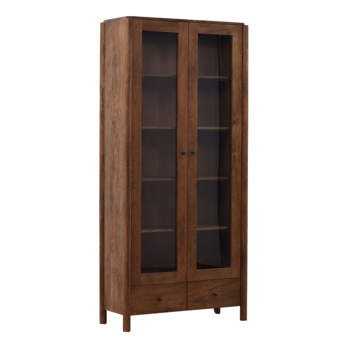 Reiko Cabinet Brown, Cabinets & Sideboard by Dovetail, 39" width x 84" height x 16" depth View 1