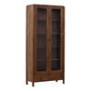 Reiko Cabinet Brown, Cabinets & Sideboard by Dovetail, 39" width x 84" height x 16" depth thumbnail 1