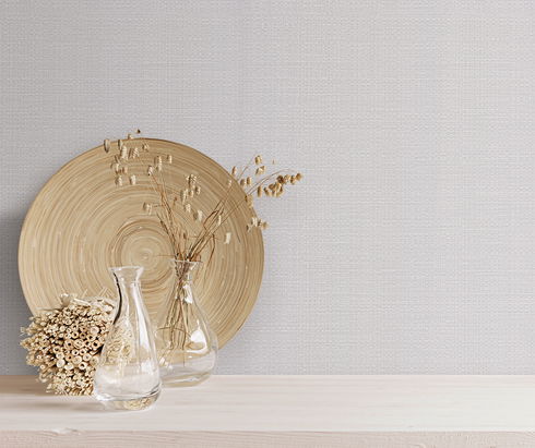 Bali Basketweave Warm Grey Wallpaper
