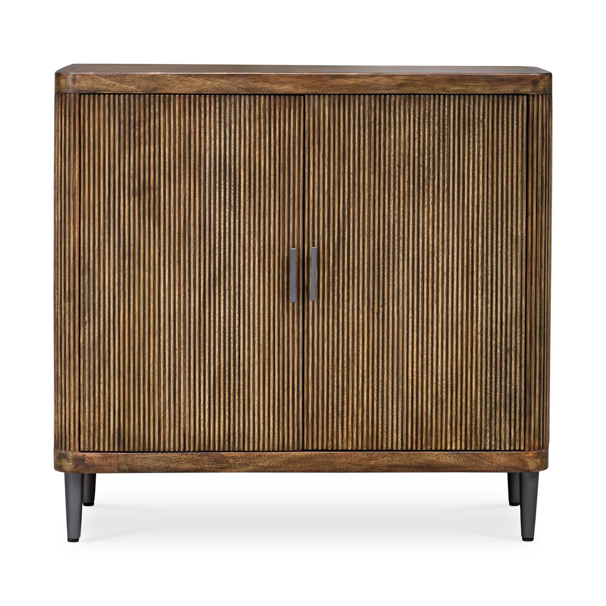 Pinstripe Tambour 2 Door Cabinet large image 