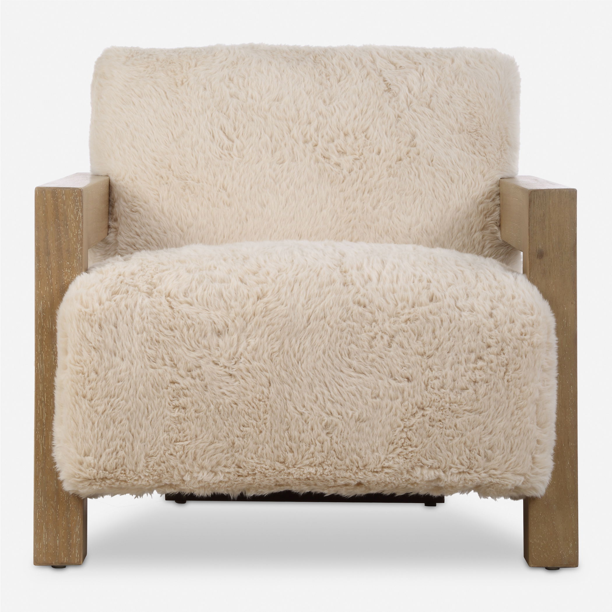 Jackson Sheepskin Accent Chair, Furniture by Uttermost, 29" width x 30" height x 36" depth View 1