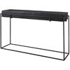 Telone Modern Black Console Table, Furniture by Uttermost, 55.12" width x 33.45" height x 14.6" depth thumbnail 5