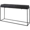 Telone Modern Black Console Table, by Uttermost, 55.12" width x 33.45" height x 14.6" depth thumbnail 5