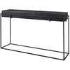 Telone Modern Black Console Table, by Uttermost, 55.12" width x 33.45" height x 14.6" depth thumbnail 5