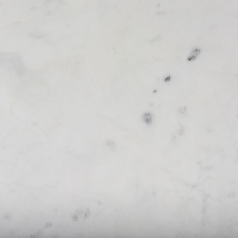 Kyra  White Marble Top with Black Iron Frame C-Shaped End and Side Table