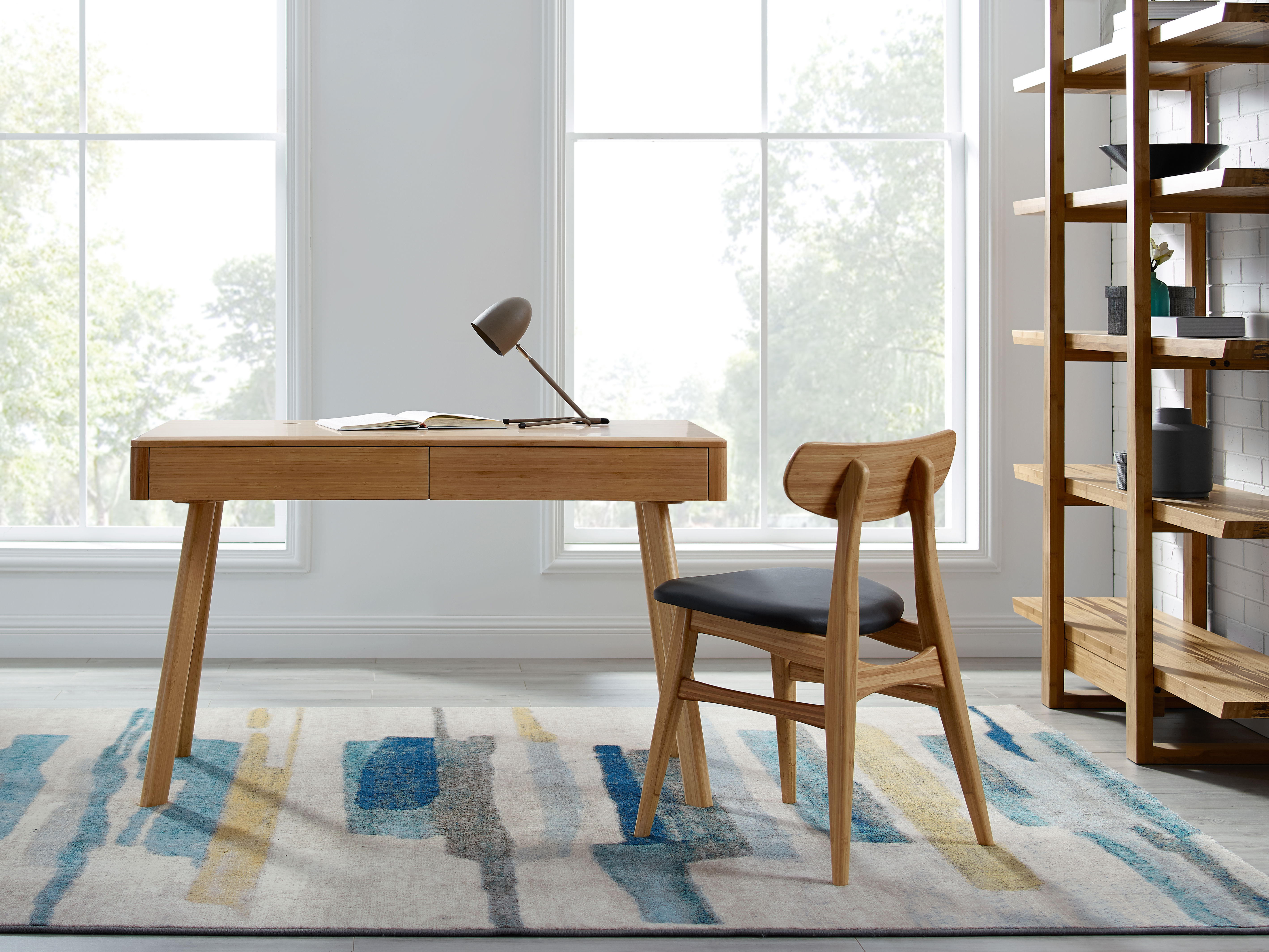 Jasmine Writing Desk, Caramelized, by Greenington, 23.5" length x 47.5" width x 29.5" height View 13