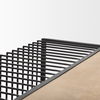 Miles Black Metal with Light Wood Nesting Coffee Table, by Mercana, 48" length x 48" width x 15" height thumbnail 9