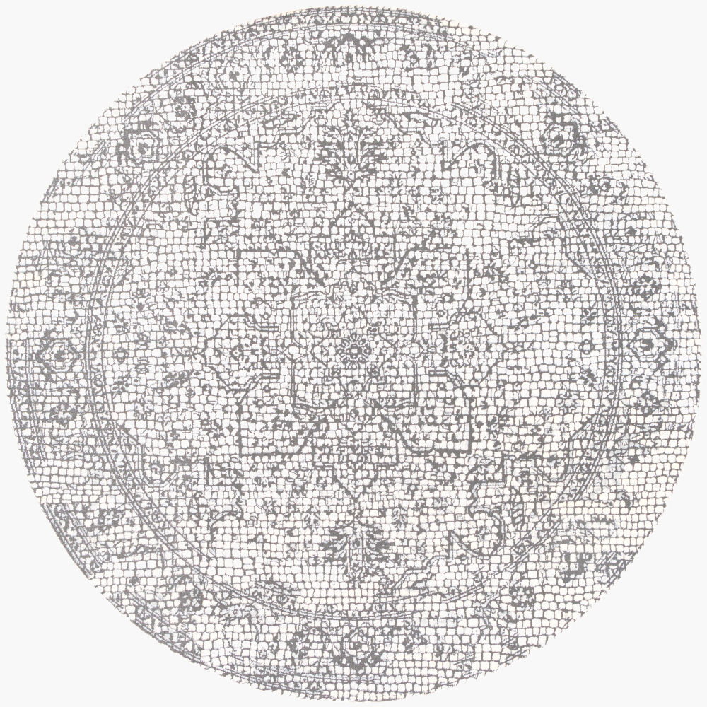 Venezia Machine Woven Rug, by Surya, 6'5.95" length x 6'5.95" width