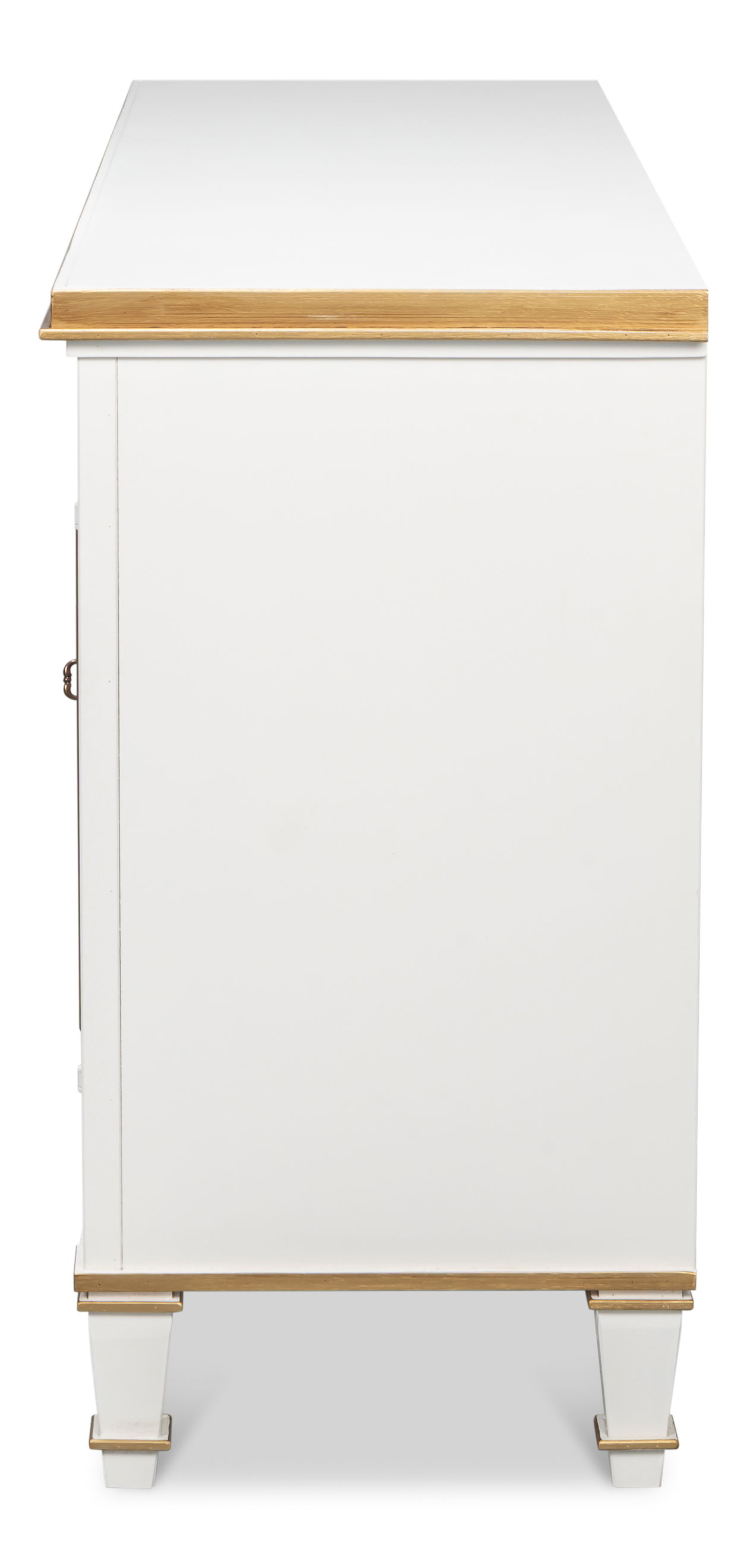 Louis Xvi Buffet,Cotina White, Cabinets & Sideboard by Sarreid, 60" length x 18" width x 34" height View 4