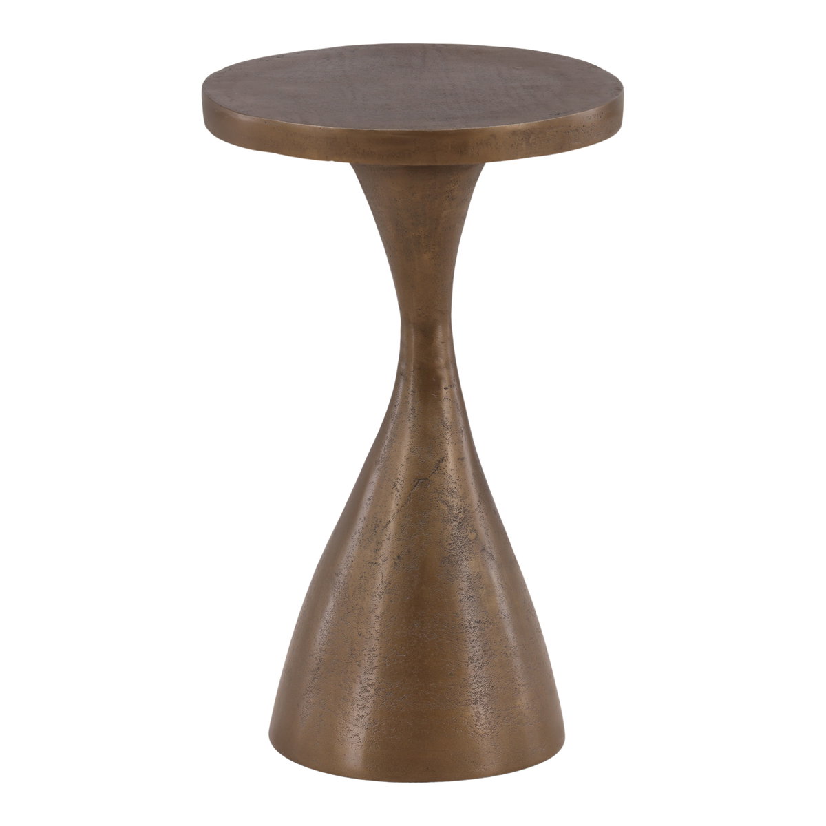 Nara Side Table Antique Brass, Side & End Table by Dovetail, 13" width x 21" height x 15.7" depth View 3