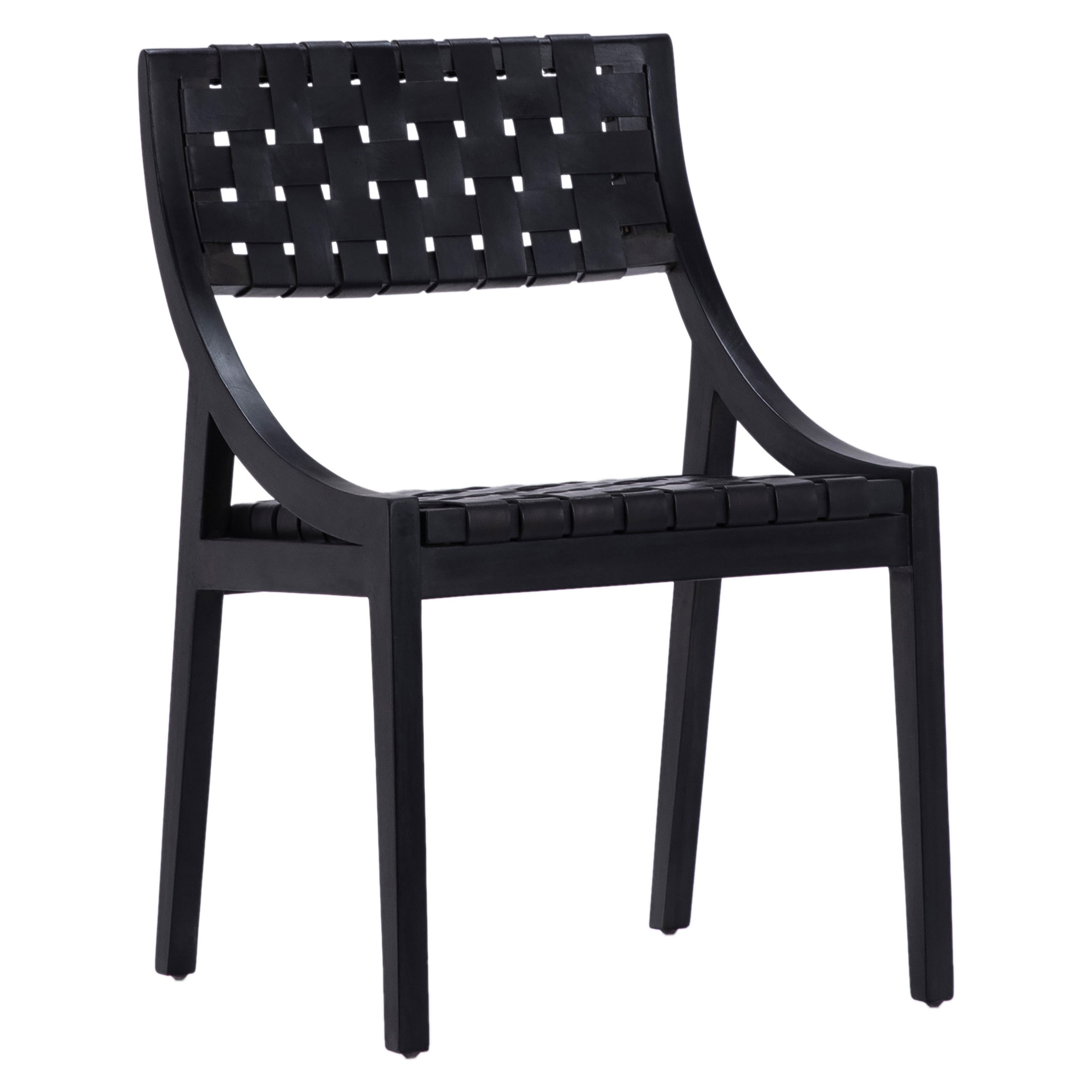 Camila Dining Chair Black, by Dovetail, 21.26" width x 33" height x 21" depth View 1