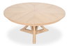 Casual Jupe Dining Table Bleached Oak M, by Sarreid, 4'7" length x 4'7" width x 2'6" height thumbnail 3