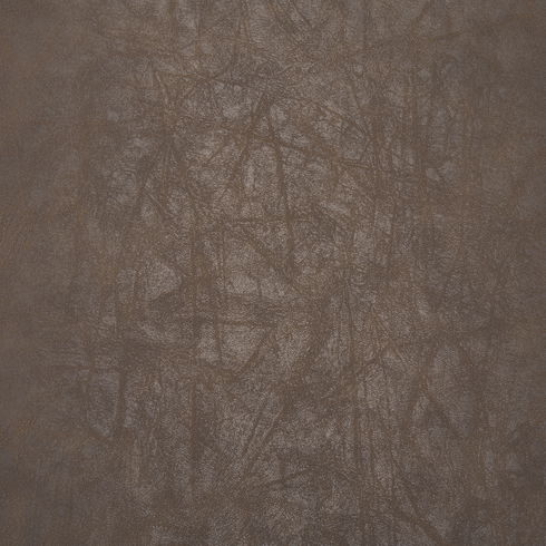 Parker Muted Brown Faux Leather with Black Metal Dining Chair
