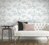 Lunaria Silhouette White & Cloud Blue Wallpaper 1 Lunaria Silhouette White & Cloud Blue Wallpaper thumbnail 1