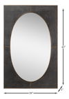 Francis Mirror,Shagreen,Antique Grey, by Sarreid, 28" length x 1" width x 43" height thumbnail 7