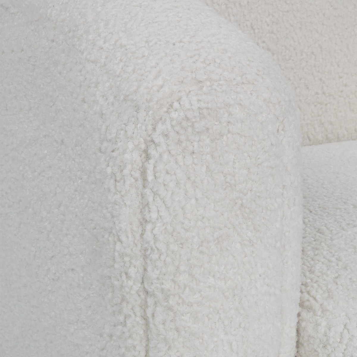 Teddy White Shearling Accent Chair, by Uttermost, 32" width x 35.5" height x 34.5" depth View 9