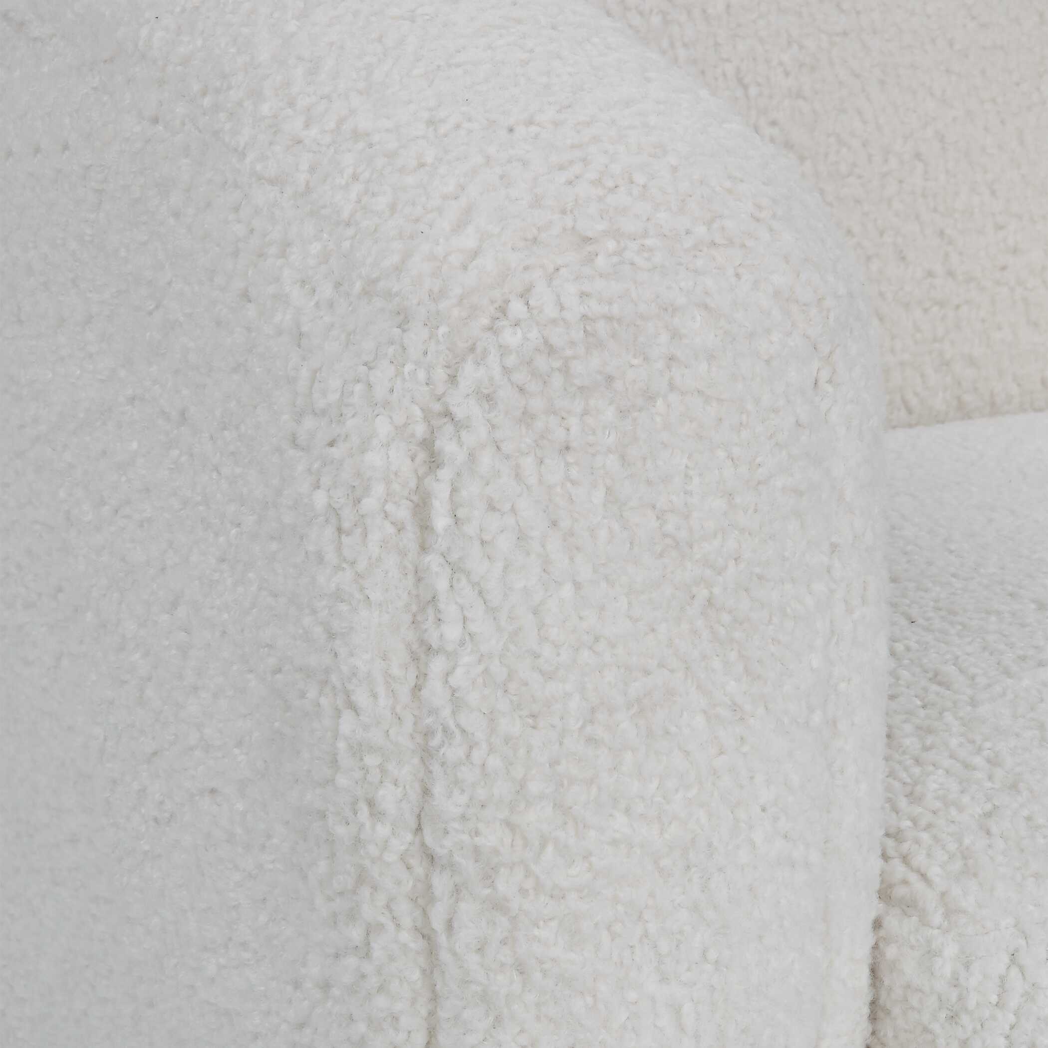 Teddy White Shearling Accent Chair large image 