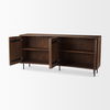 Lance 70.0L x 15.0W x 32.0H Medium Brown Solid Wood Sideboard, Sideboards & Buffet by Mercana, 70" length x 15.75" width x 32" height thumbnail 7