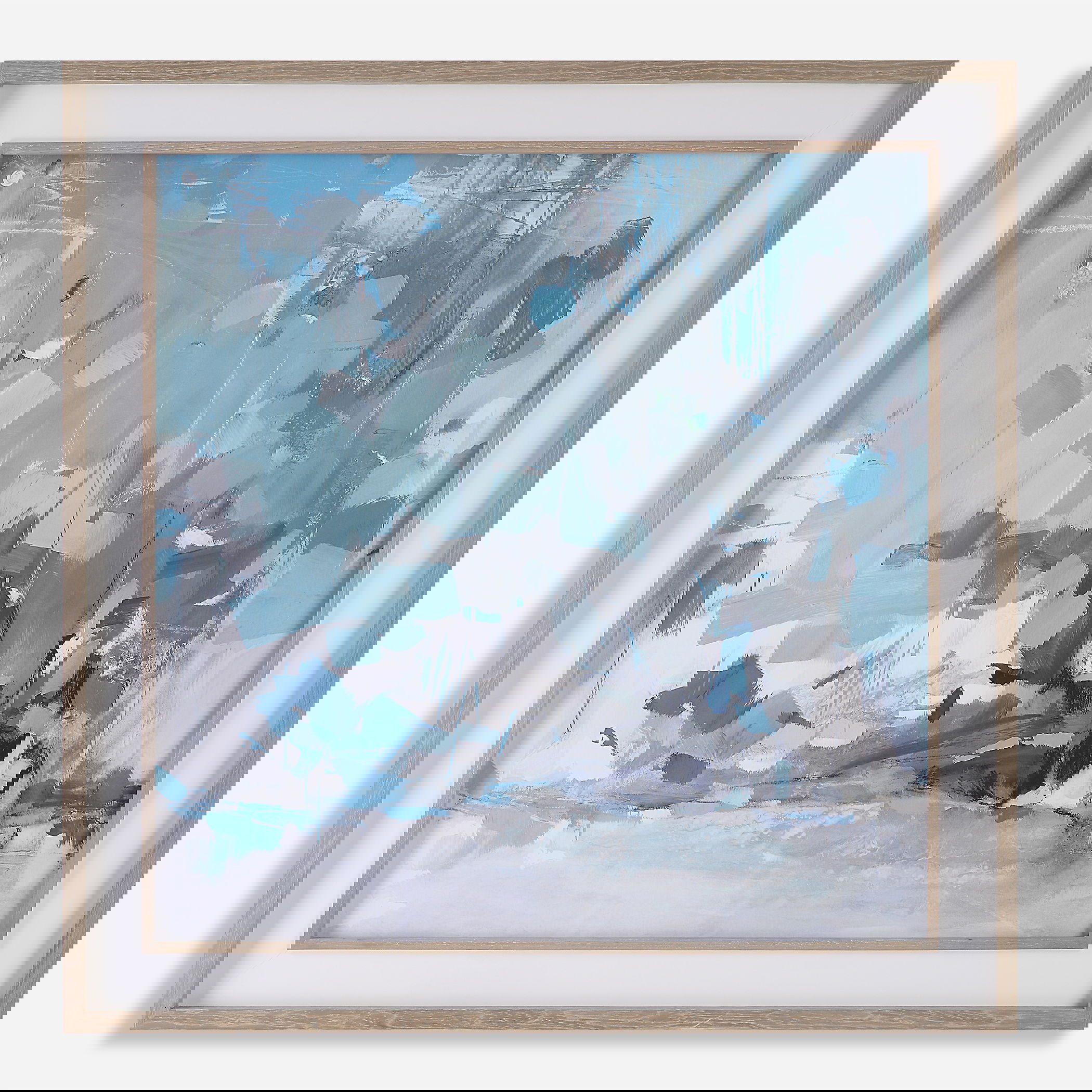 Misty Moonlight Abstract Framed Print large image 