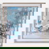 Misty Moonlight Abstract Framed Print thumbnail 0