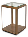 Gilbert Shagreen Side Table  Tawny Brown, by Sarreid, 1'6" length x 1'6" width x 2' height thumbnail 8