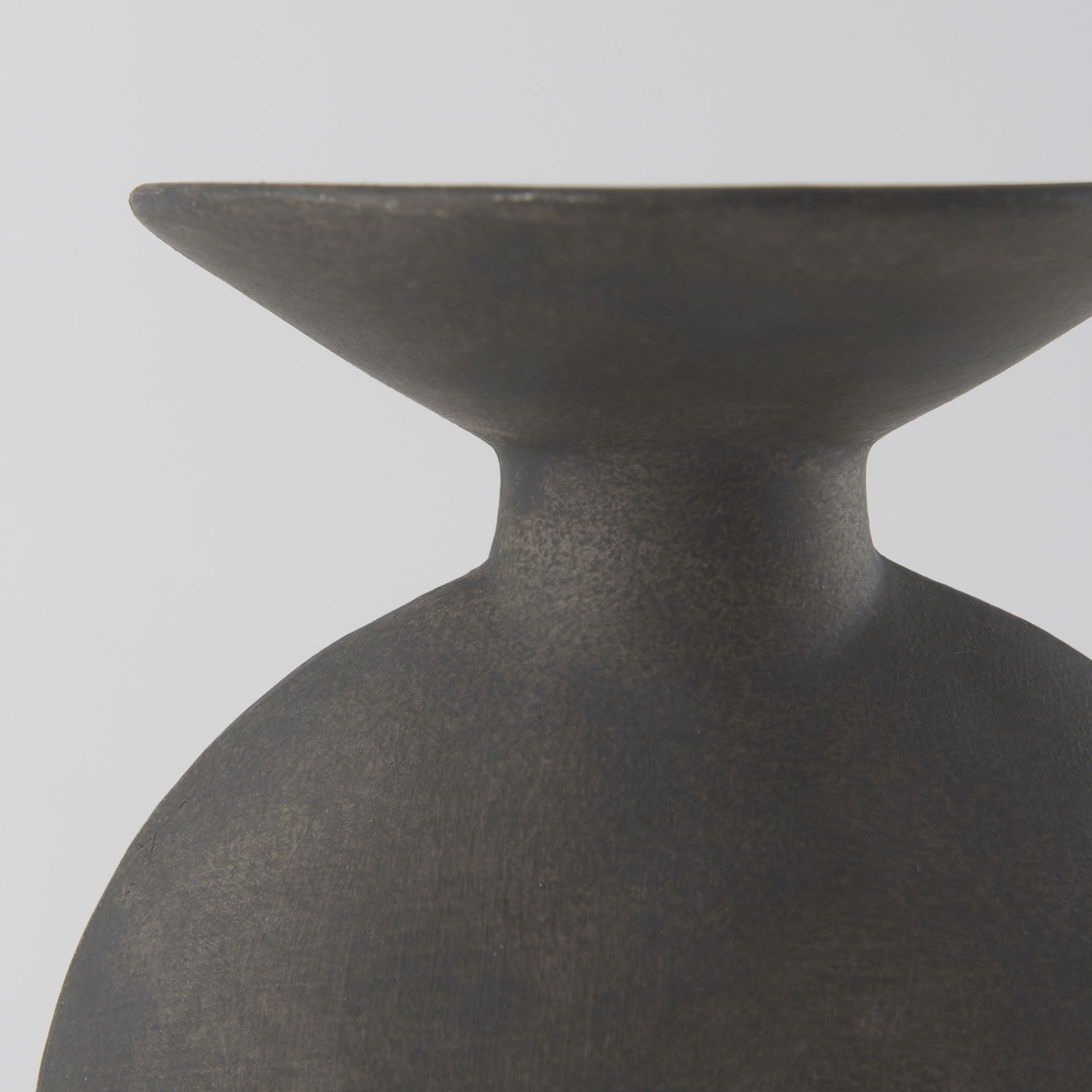Kaz  Earthy Brown Ceramic Vase large image 
