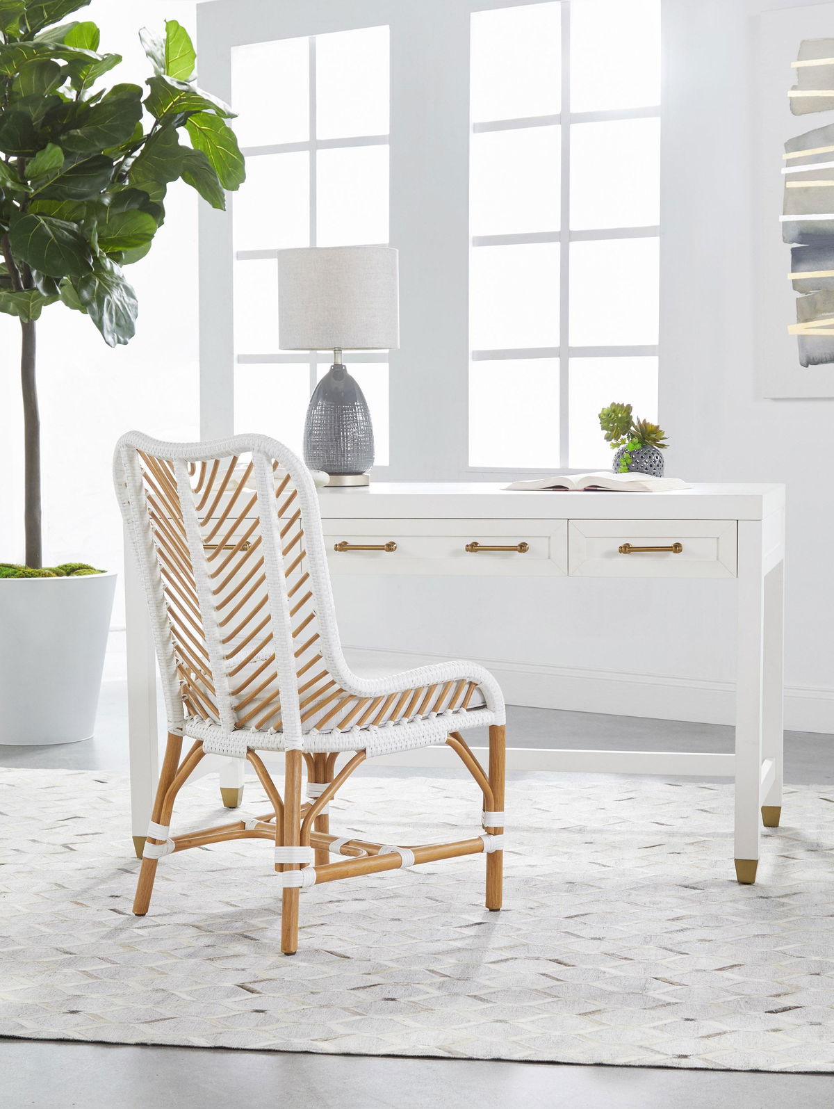 Stella Desk, by Essentials for Living, 54" width x 31.5" height x 27.5" depth View 9