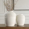 Luna Ridge White Ceramic Vases Set/2, by Uttermost, 11.75" width x 14.25" height x 11.75" depth thumbnail 2