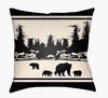 Lodge Cabin Accent Pillow, Decorative Pillow by Surya, 16" length x 16" width thumbnail