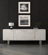 Bronzini Credenza  Embossed White, by Sarreid, 1'8" length x 7'10" width x 2'10" height thumbnail 13