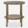 Elise Round Brass Side Table, Furniture by Uttermost, 22" width x 23" height x 22" depth thumbnail 1