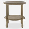 Elise Round Brass Side Table, Side & End Table by Uttermost, 22" width x 23" height x 22" depth thumbnail 1