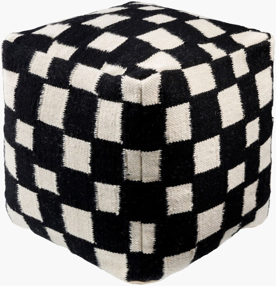 Jacinta Pouf, Ottoman by Surya, 18" width x 18" height