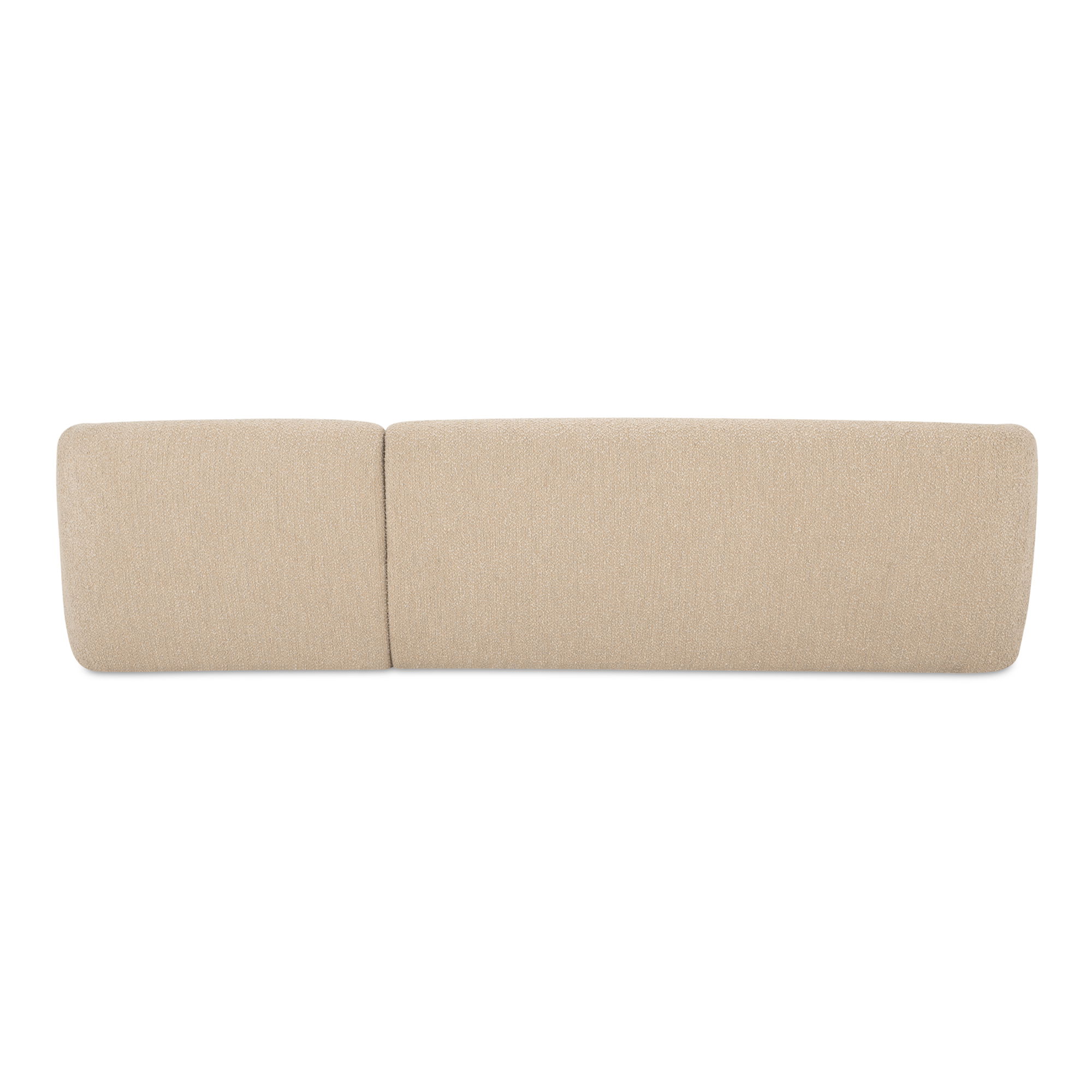 Faye Right Sectional Beige Boucle large image 