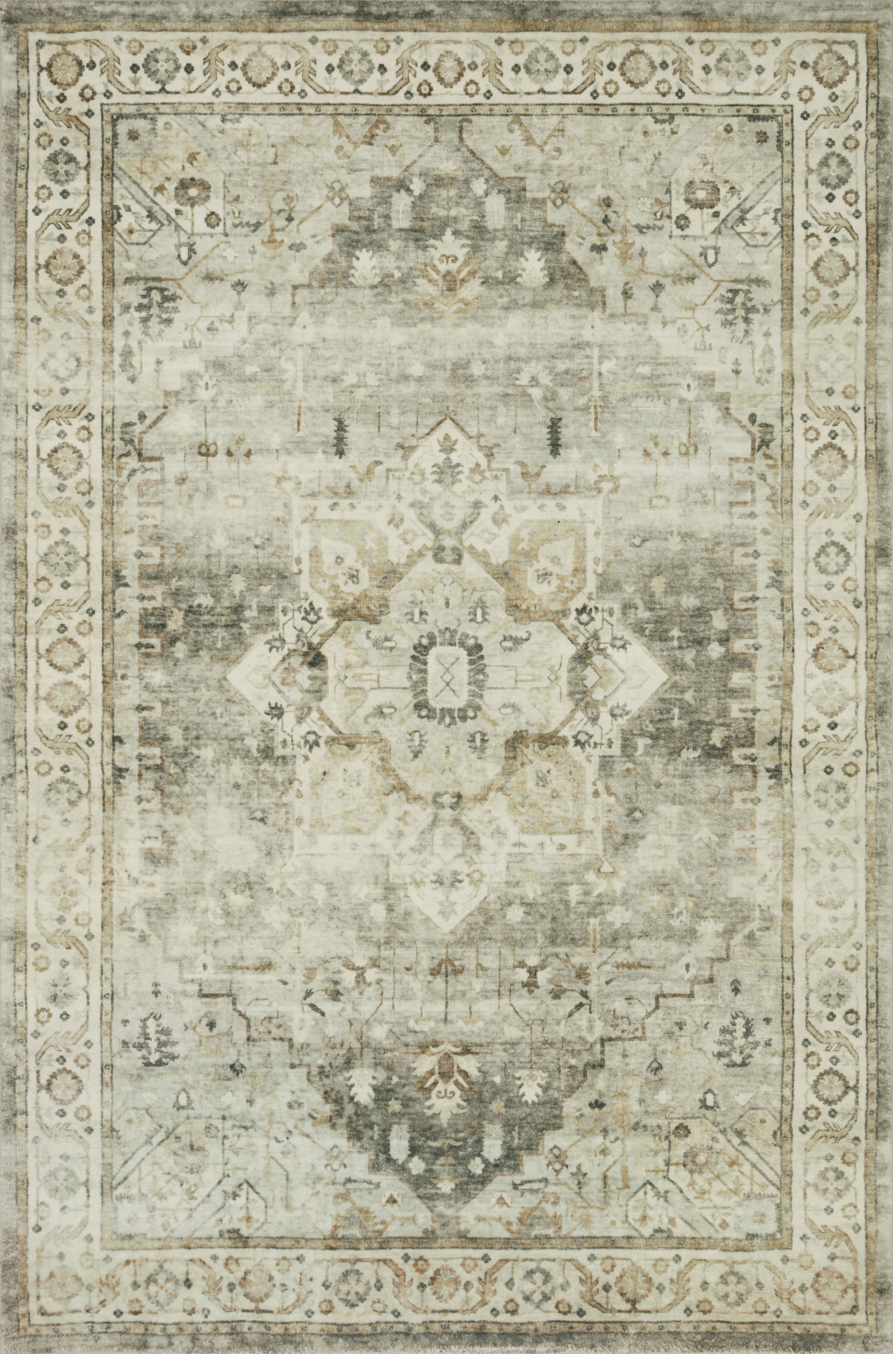 Loloi II Rosette Rug, 1'6" length x 1'6" width View 1