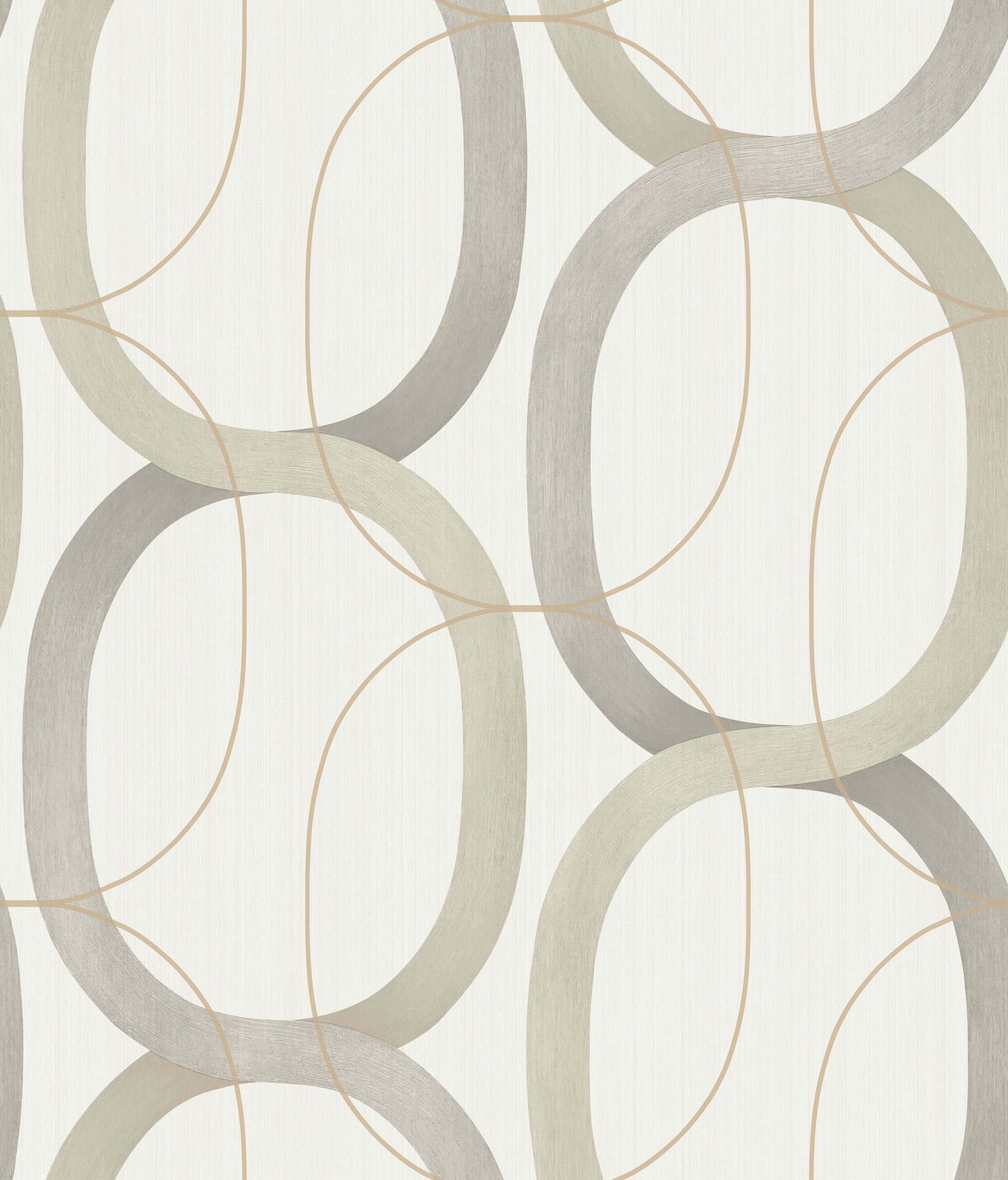 Interlock Taupe Wallpaper, by York Wall, 33' length x 1'8.5" width x 0.02" depth View 1