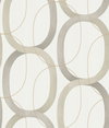Interlock Taupe Wallpaper, by York Wall, 33' length x 1'8.5" width x 0.02" depth thumbnail
