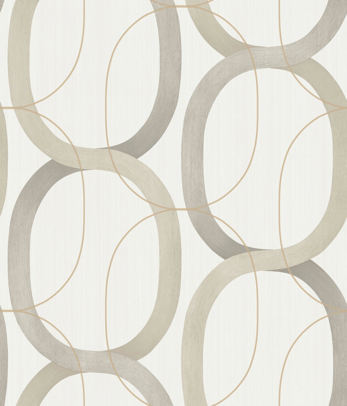 Interlock Taupe Wallpaper, by York Wall, 33' length x 1'8.5" width x 0.02" depth