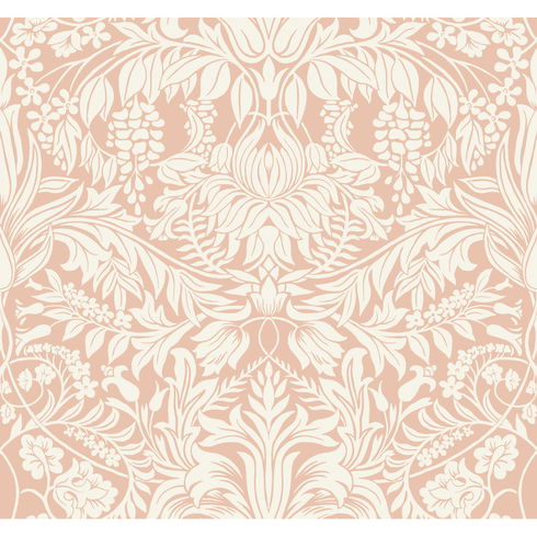 Lockwood Damask Blush Wallpaper