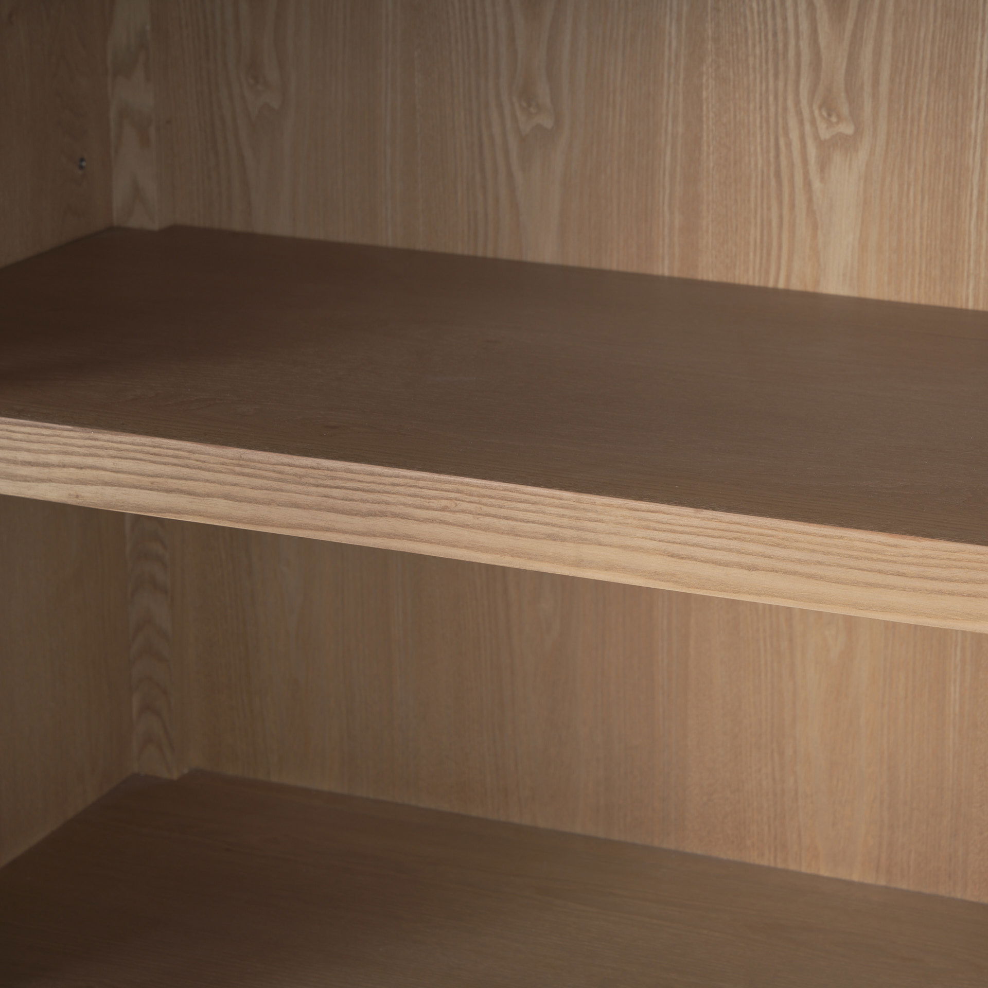 Teva Two Toned Dark with Light Wood Arched Curio Cabinet, Cabinets & Sideboard by Mercana, 39" length x 19" width x 84" height View 12