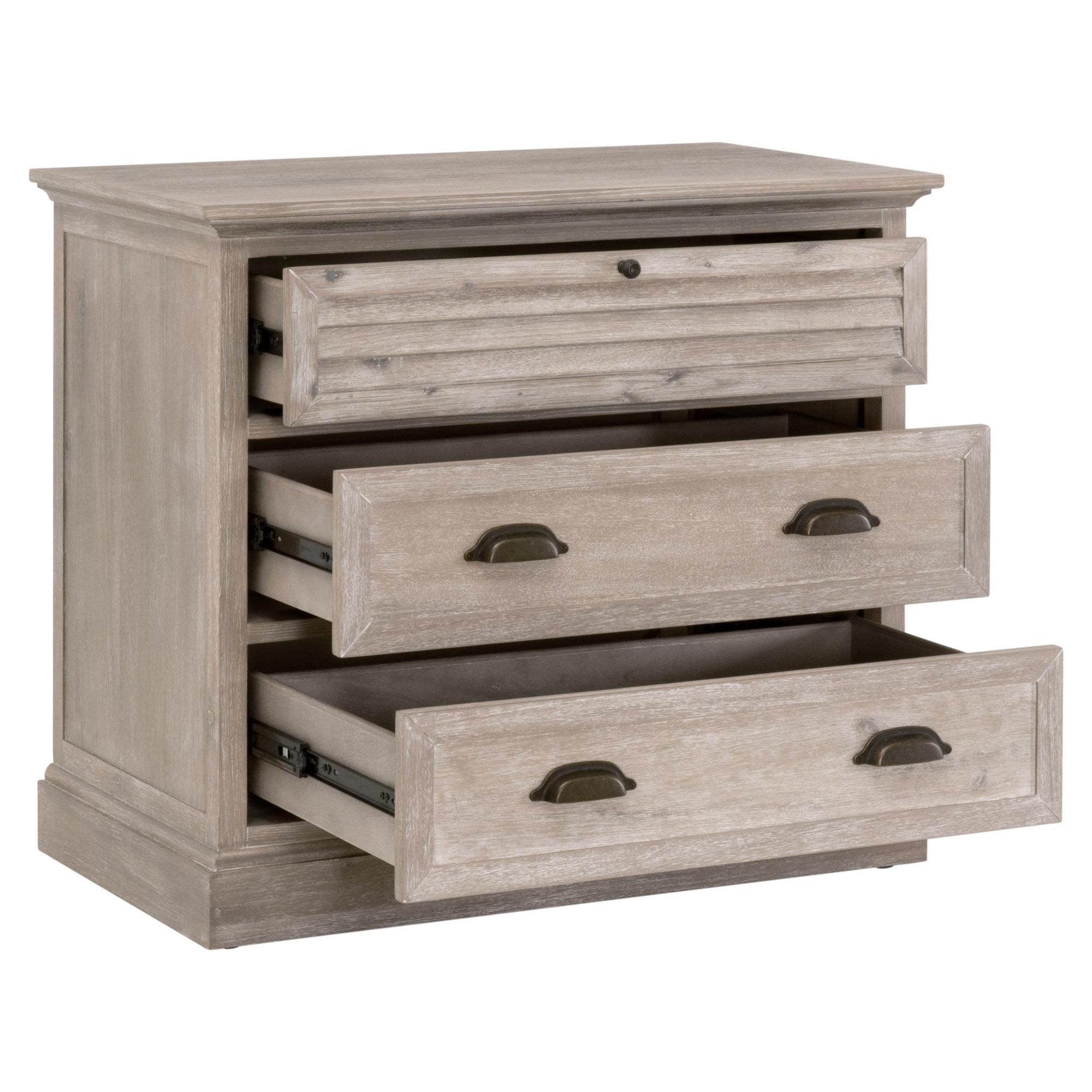 Eden 3-Drawer Nightstand, by Essentials for Living, 33" width x 29" height x 19" depth View 4