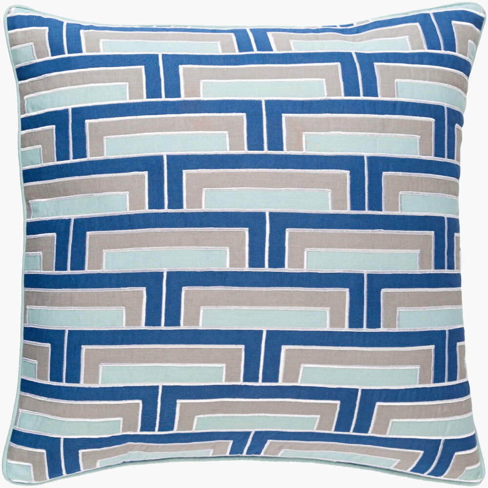 Mod Steps Accent Pillow, Decorative Pillow by Surya, 18" length x 18" width
